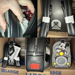 Loungefly Disney Mickey Mouse Train Conductor Light-up Mini Backpack